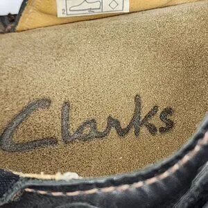 Clarks Mens Size 12M Black Leather Weave Strap Sandals Made in Italy Clarks Mens Size 12M Black Leather Weave Strap Sandals Made  main image 4